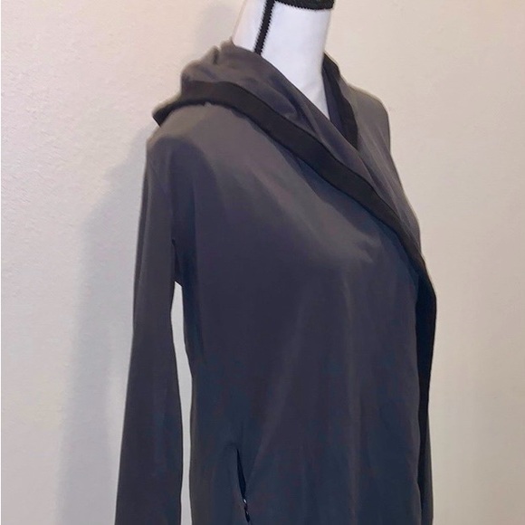 Adidas Climalite hoodie athletic open cardigan sweater black grey - Picture 3 of 8